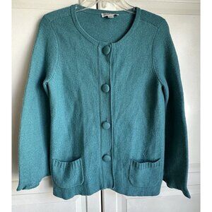 Pendelton Merino Wool Cardigan Sweater Womens‎ Medium Vintage Green